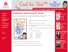 Tablet Screenshot of god-for-youth.donbosco.de