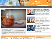 Tablet Screenshot of donbosco.org.ar