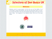 Tablet Screenshot of donbosco.co.uk